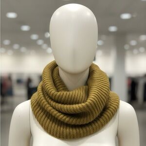 Mustard Knit Infinity Snood Cowl Scarf